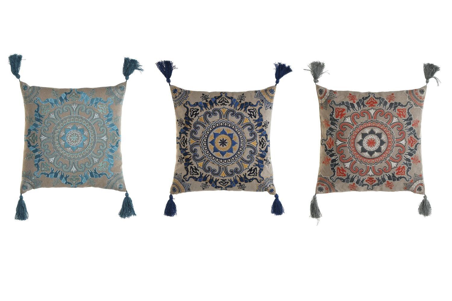 CUSCINO COTONE 40X10X40 550 GR. MANDALA 3 ASSORTIMENTI. TX205295