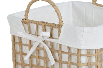 PANIER SET 3 FIBRE DE COTON TRESSÉ 37X37X44 DC213790 2