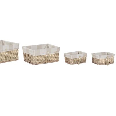KORBSET 5 POLYESTER BAUMWOLLE 48X38X22 NATURAL DC209699