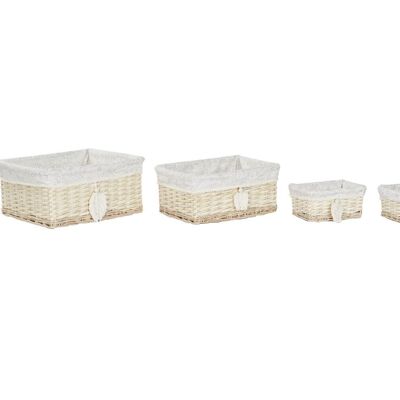 KORBSET 5 POLYESTER BAUMWOLLE 49X39X22 NATURAL DC209696