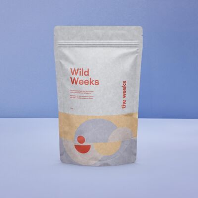 Wild Weeks herbal tea blend for postpartum and breastfeeding with lady's mantle