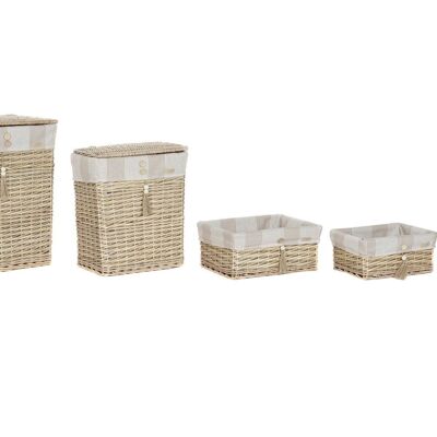 Clothes Basket Set 5 Polyester Cotton 47X35X56 DC209697