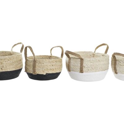 BASKET SET 2 FIBER 33X33X20 2 ASSORTMENTS. DC194285