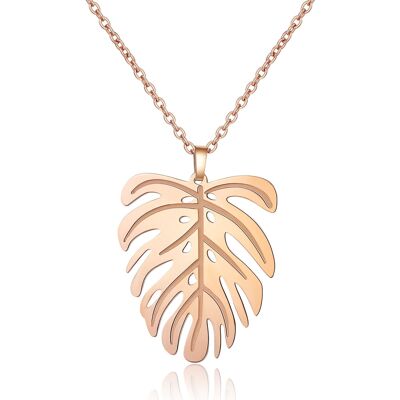 JUNGLE - necklace - rose gold