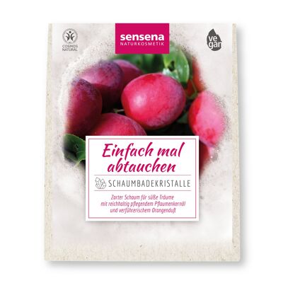 sensena Naturkosmetik Aromabadekissen - pflegender Badezusatz - Einfach mal abtauchen mit Aloe Vera und Pflaumenkernöl