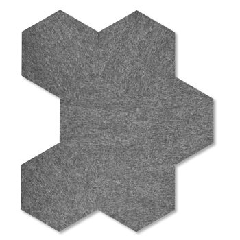 panneaux acoustiques plotony hexagone, 6 pièces 6