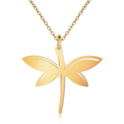 LIBELLULE - necklace - gold