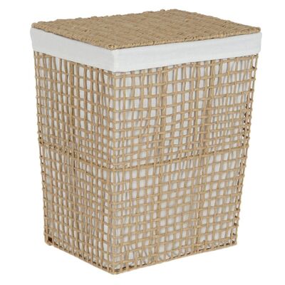 METAL BRAIDED FIBER CLOTHES BASKET 44X35X55 NATURAL DC213788