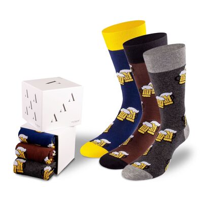 Coffret cadeau bière de PATRON SOCKS - PRATIQUE, INDIVIDUEL, PURE JOIE !