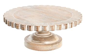 CENTRE DE TABLE MANGUE 30.5X30.5X12.7 DÉCAPAGE NATUREL LD200994 1