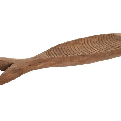 MANGO TABLE CENTER 59X13X5 NATURAL BROWN FISH LM203885