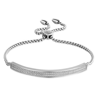 ADRIANA - pulsera - plata - zirkonia (transparente)