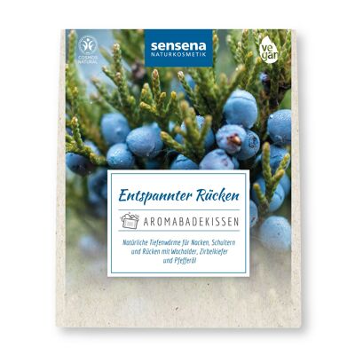 sensena Naturkosmetik Aromabadekissen - Entspannter Rücken- Pflegender Badezusatz mit kostbaren Essenzen