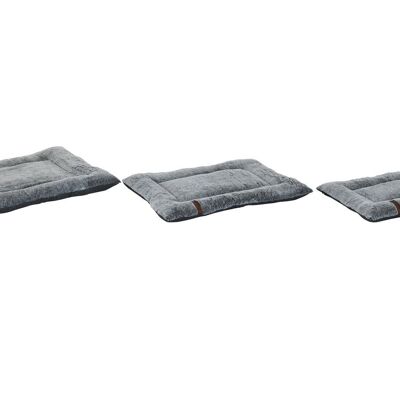 Cama Mascota Set 3 Poliester 86X69X7 Gris Claro RM205861