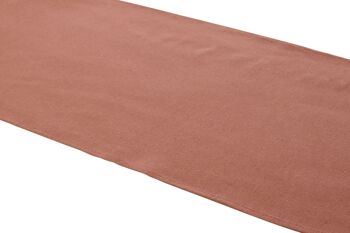 CHEMIN DE TABLE EN COTON RECYCLÉ 40X140 TERRACOTTA TX210394 2