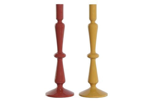 CANDELABRO ALUMINIO 10X10X32 LACADO 2 SURT. PV208528