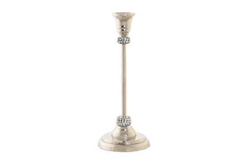 CANDELABRO ALUMINIO ACRILICO 10X10X25 CROMADO PV205280