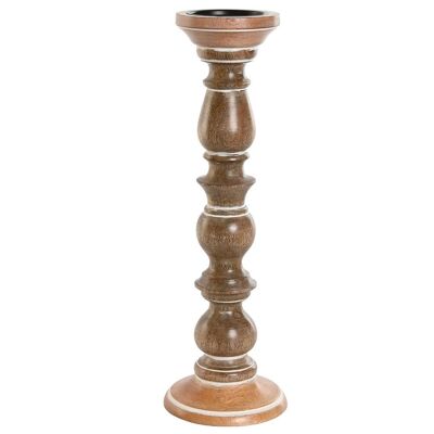 MANICO CANDELABRA 15X15X46 MARRONE NATURALE PV212801