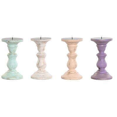 CANDELABRO CON MANICO IN METALLO 10X10X18 CONSUMATO 6 ASSORTIMENTO PV212444