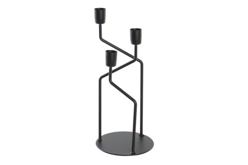 CANDELABRO METAL 12X12X27,5 NEGRO PV198859