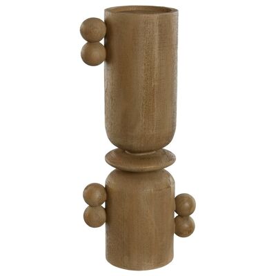 CANDELABRA IN RESINA 15X9,5X35 SIMIL LEGNO MARRONE LD213183