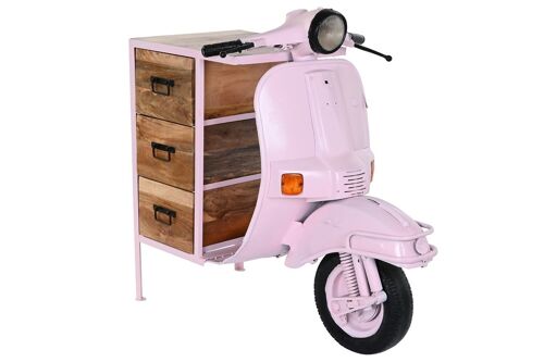 CAJONERA METAL MANGO 100X68X105 MOTO ROSA PALO MB205013