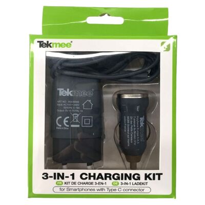 Kit di ricarica Tekmee 3 in 1 di tipo C