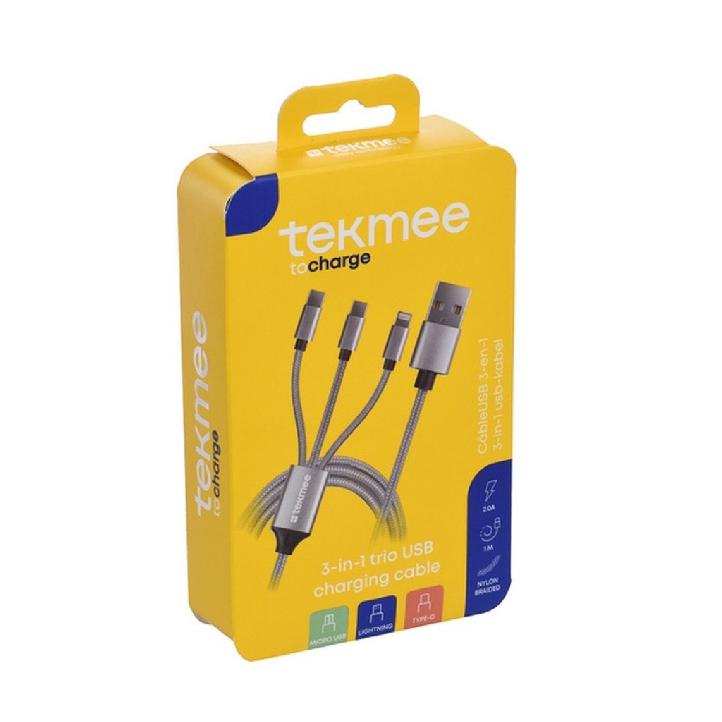 Cavo caricabatterie 3 in 1