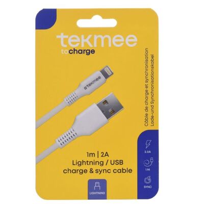 Cable USB/Lightning Tekmee 1m