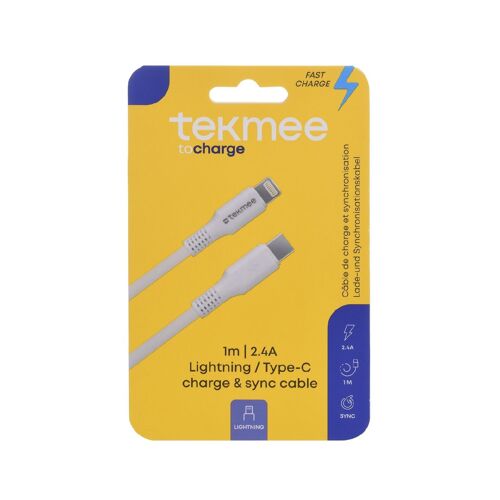 Câble Tekmee Lightning / Type-C 1m