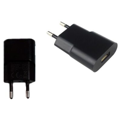 Enchufe de cargador de pared USB negro Tekmee