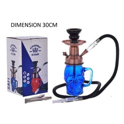 Shisha Singolo Al Malik 30Cm Blu