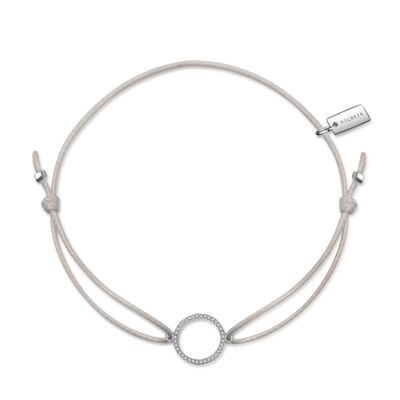 LAURE - Armband nude/silber - silver - zirkonia (transparent)