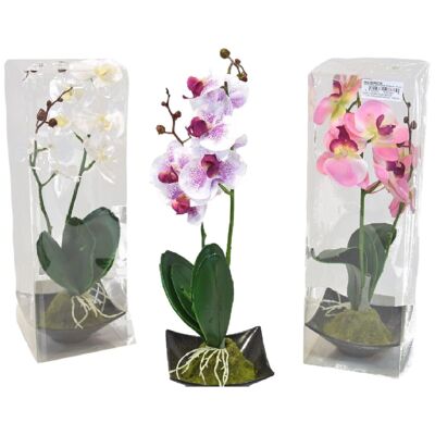 Orchidea artificiale 8 fiori