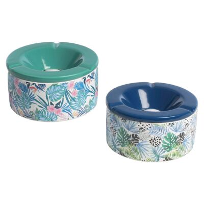 Cendrier Rond Design Tropical