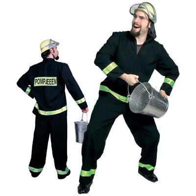 Feuerwehrmann-Kostüm/Verkleidung, Größe 48/50