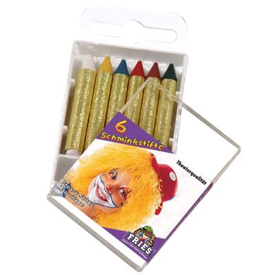 Carnival / Halloween Makeup Pencils x6
