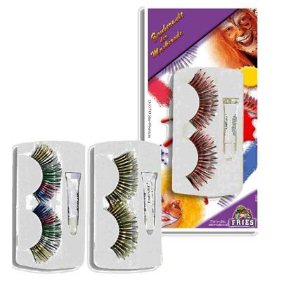 False Eyelashes Color Makeup Carnival / Halloween