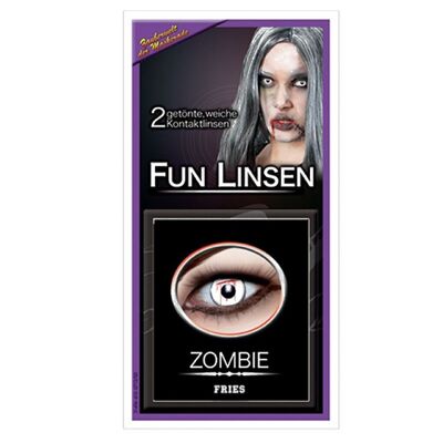 Paire de lentilles Zombie Halloween