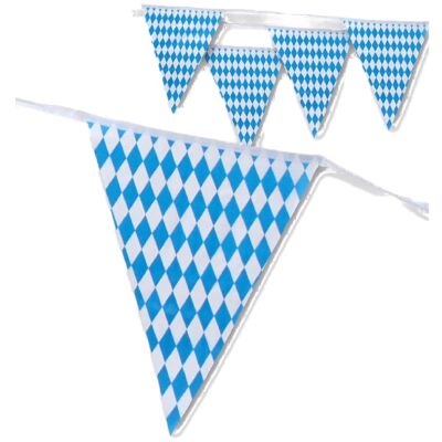 Blue Pennant Garland 10m