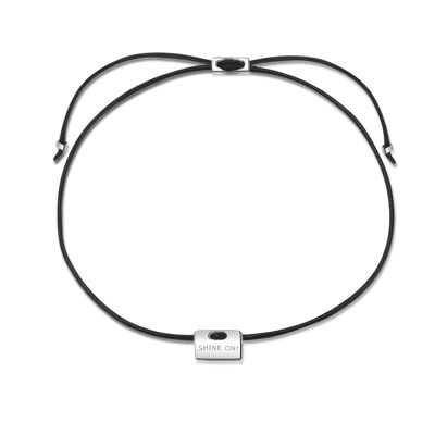 LORIE - bracelet black / silver - silver