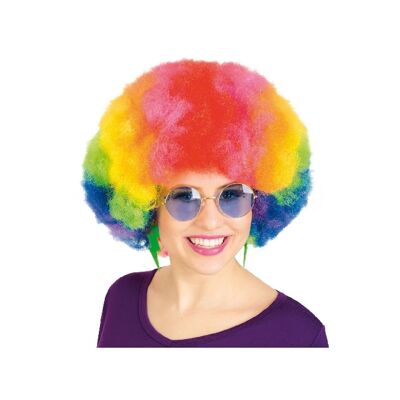 Afro Rainbow Carnival Wig