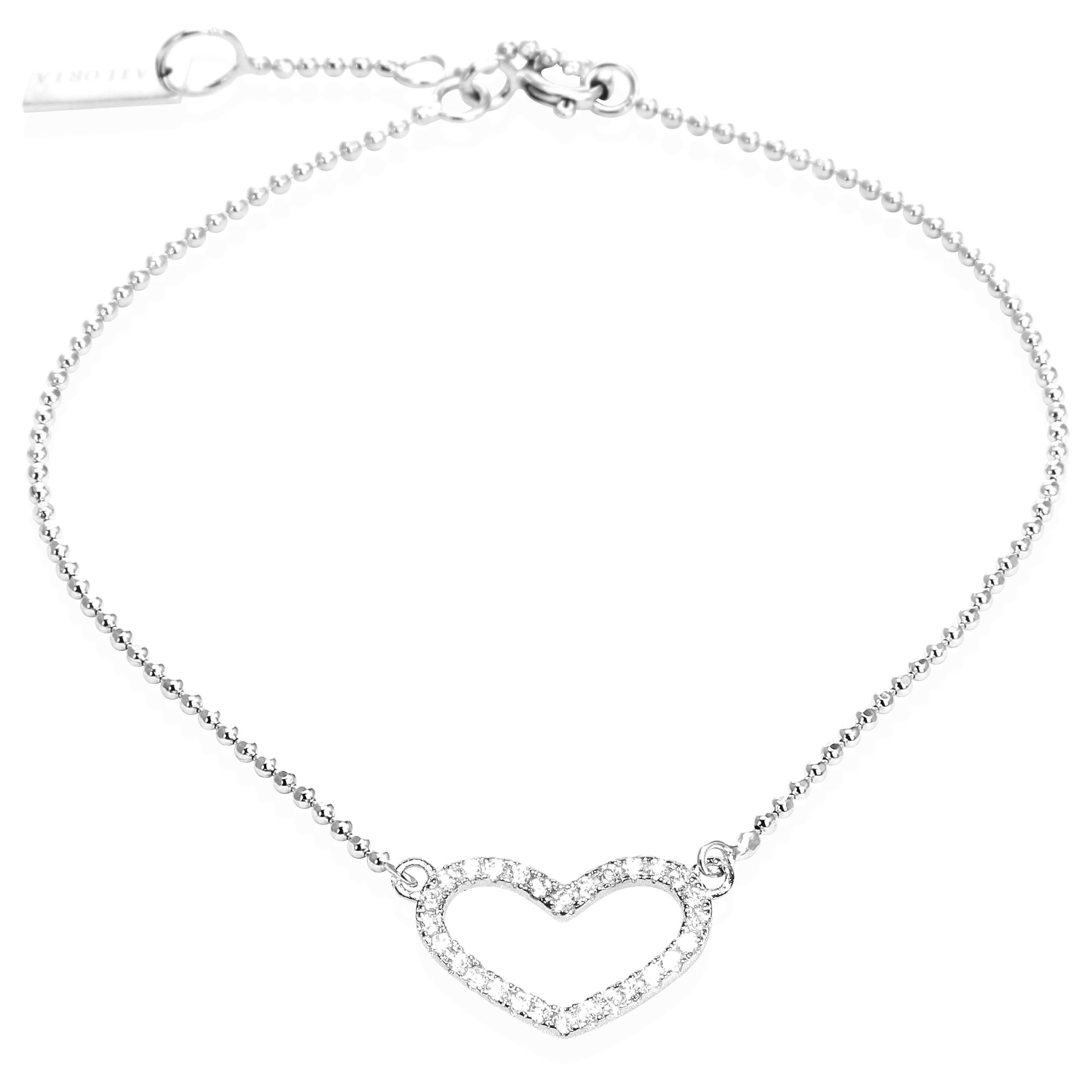 LOU - bracciale - argento - zircone (trasparente)