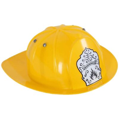 Casco de bombero amarillo carnaval