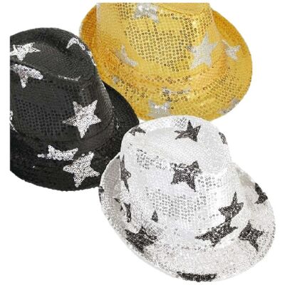 Chapeau Paillettes Etoile Carnaval