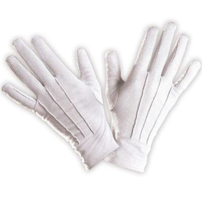 Disfraz de guantes blancos