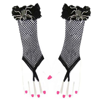 Spinnen-Lady-Handschuhe-Kostüm