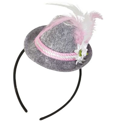 Cappello a fascia con costume di piume