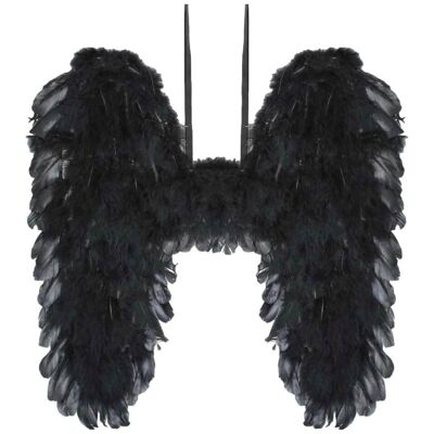 Disfraz de alas de ángel negro