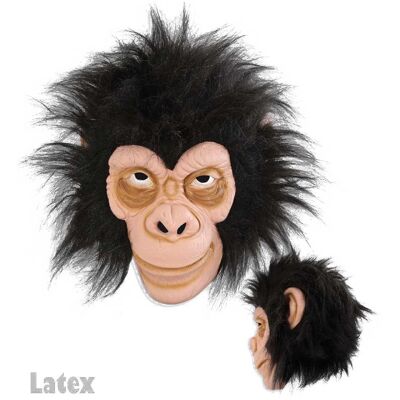 Maschera da scimmia con capelli